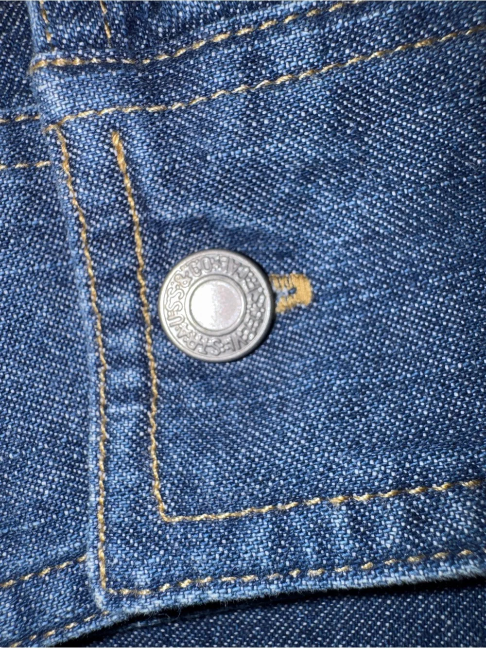 Levi's Blue Denim Button-Up Shirt